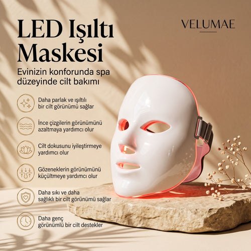 VELUMAE LED Işıltı Maskesi faydaları