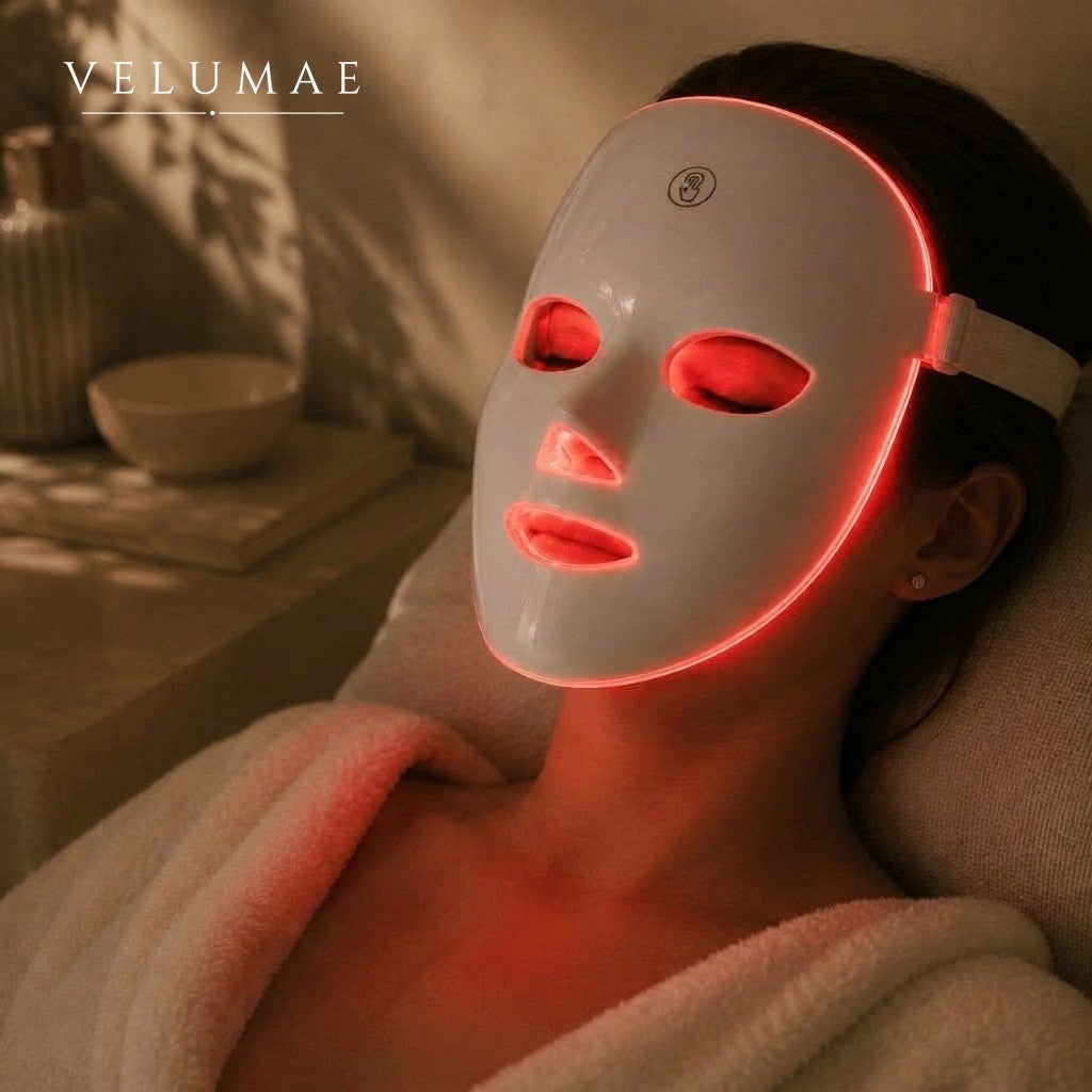 VELUMAE LED maske ile dinlendirici seans