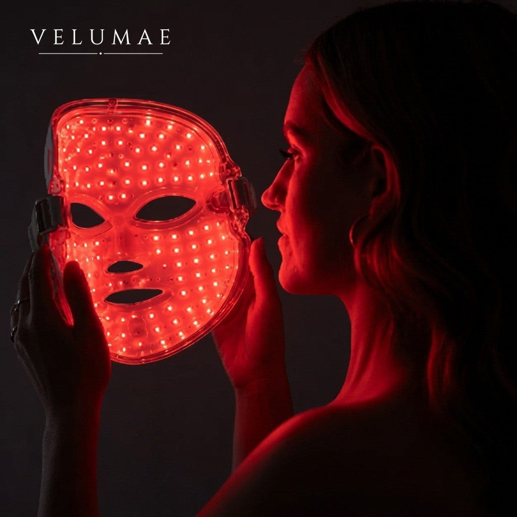 VELUMAE LED maske karanlıkta kırmızı ışık